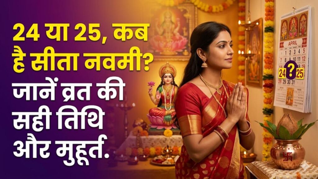 Sita Navami 2026: 24 या 25 अप्रैल, कब है सीता नवमी? जानें व्रत की सही तिथि, शुभ मुहूर्त और पूजा की विधि