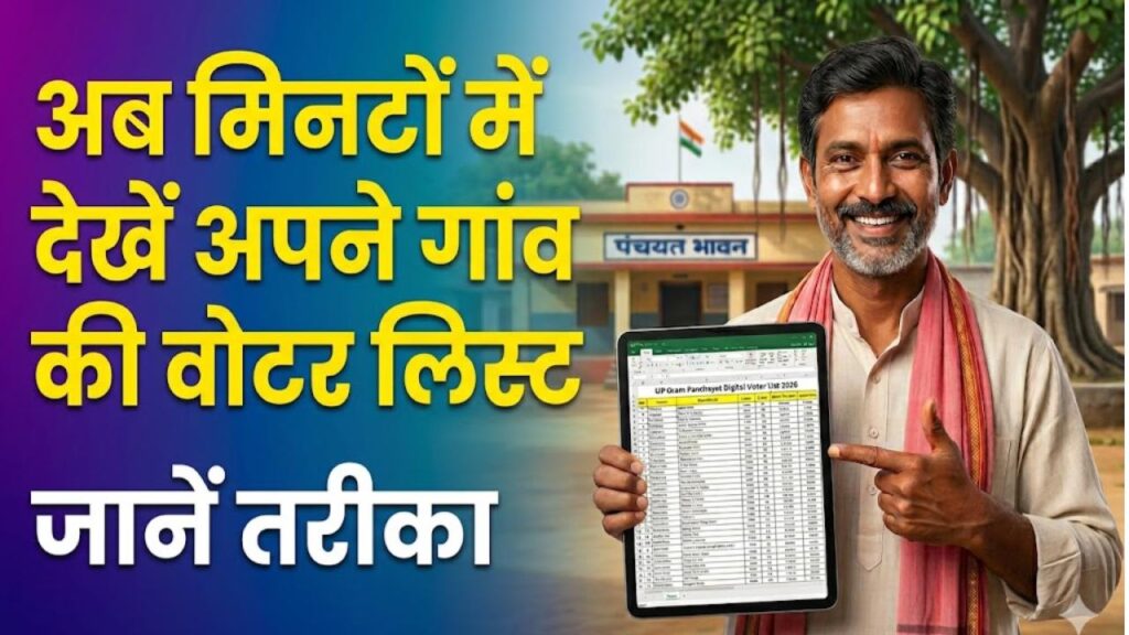 UP Gram Panchayat Voter List 2026: अपने गांव की नई वोटर लिस्ट घर बैठे करें डाउनलोड; बस ये स्टेप्स करें फॉलो