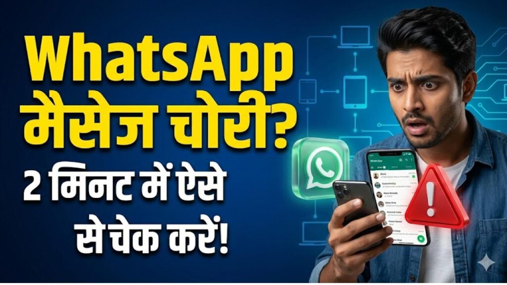 सावधान! कहीं कोई और तो नहीं पढ़ रहा आपके WhatsApp मैसेज? 2 मिनट में ऐसे चेक करें अपना 'Linked Devices' 1 सावधान! कहीं कोई और तो नहीं पढ़ रहा आपके WhatsApp मैसेज? 2 मिनट में ऐसे चेक करें अपना 'Linked Devices'